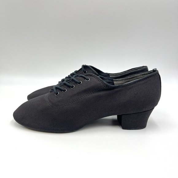 7W 7 WIDE Capezio Womens BR74 Practice Cuban Ballroom Dance‎ Shoes Heels - Picture 5 of 11